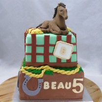 Horse Cake 2 tier (D,V)